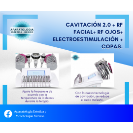 Cavitacion 2.0 + RF facial+ RF ojos+...